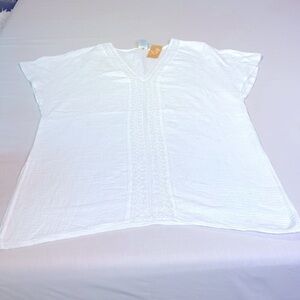 Women's Crochet Insert Cover Up Dress - Kona Sol S 4/5